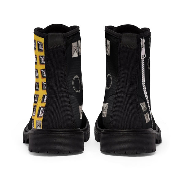 Bizy Moto Style Canvas Boots,Casual Hiking/Walking Boots, Christmas/Thanksgiving/Birthday/His/Hers/Couple/Anniversary/Graduation G