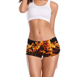 On Fire Flames Boyshorts Lingerie Underwear,Gift for Her/Wife/Girlfriend/Aunt/Birthday/Thanksgiving/Graduation/Christmas/Valentine/Halloween
