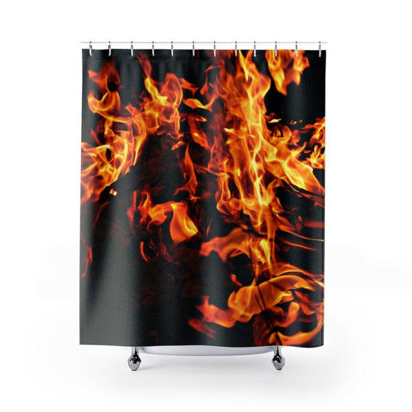 Fire flames Shower Curtain,machine washable,Easter Gift,Mother&#39;s Day, gifts for Her,minimalist, bathroom decor,Housewarming,birthday gifts