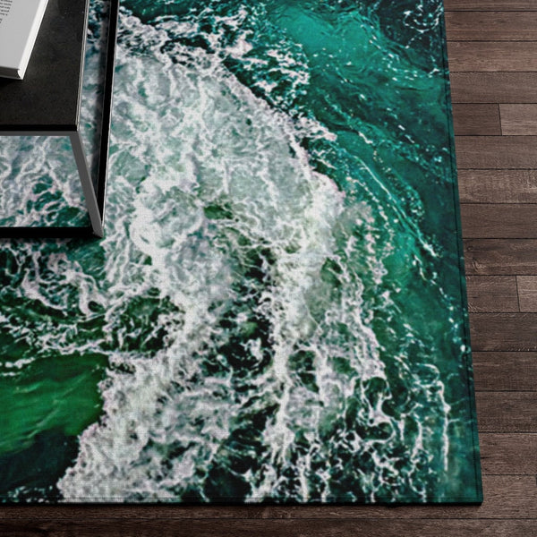 Ocean Waves NonSlip Dornier Rugs,home decor,Housewarming gift,Easter Gift, Mothers Day Gift, Birthday Gifts for Her,Game room gifts for Him