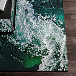 Ocean Waves NonSlip Dornier Rugs,home decor,Housewarming gift,Easter Gift, Mothers Day Gift, Birthday Gifts for Her,Game room gifts for Him