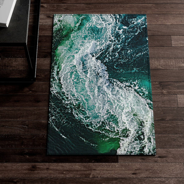 Ocean Waves NonSlip Dornier Rugs,home decor,Housewarming gift,Easter Gift, Mothers Day Gift, Birthday Gifts for Her,Game room gifts for Him