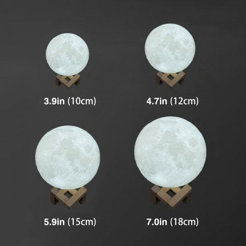 Engraved Moon Textured LED Lamp,Your own pic/text,Touch Lamp,Custom Gift for Christmas/Anniversary/Housewarming/Birthday/New Year/Graduation