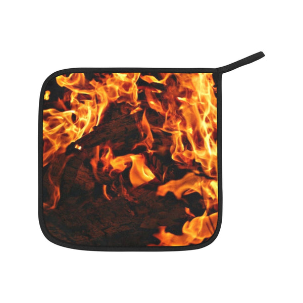 4pc fire flames Pot Holder+Gloves set,Gift for Housewarming/Mothers day/Couples/Bachelor/Birthday/home decor/kitchen decor/cooking/chefs