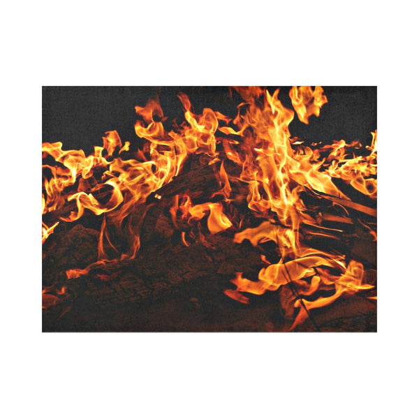 2-4-6pc Set Fire flames Placemats,Mothers Day Gift,Birthday/housewarming/Fathers Day gift,Graduation gifts,hot halloween gifts