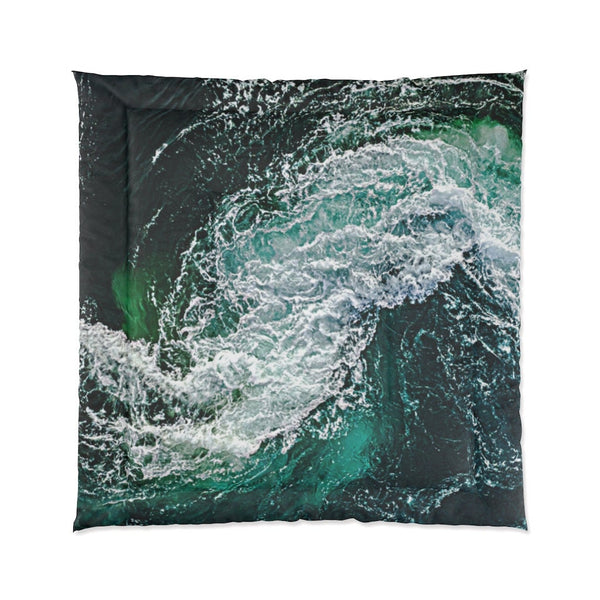 Comforter Ocean Waves King Queen Twin Microfiber,Gifts for Housewarming/Mothers Day/Fathers Day/Halloween/Thanksgiving/Birthday/Graduation