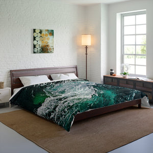 Comforter Ocean Waves King Queen Twin Microfiber,Gifts for Housewarming/Mothers Day/Fathers Day/Halloween/Thanksgiving/Birthday/Graduation