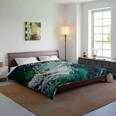 Comforter Ocean Waves King Queen Twin Microfiber,Gifts for Housewarming/Mothers Day/Fathers Day/Halloween/Thanksgiving/Birthday/Graduation