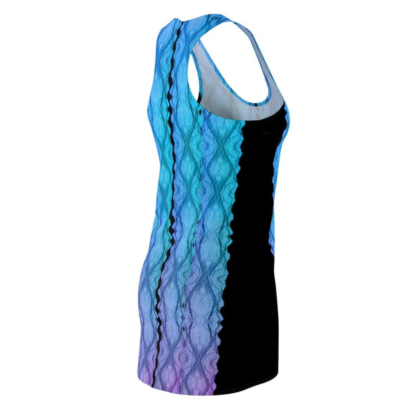 2 Tone Slimming look Racerback Tank Dress,Casual Athletic Sleeveless A-line,Gift For Her/Girlfriend/Aunt/Mom,Birthday,Valentine/Graduation