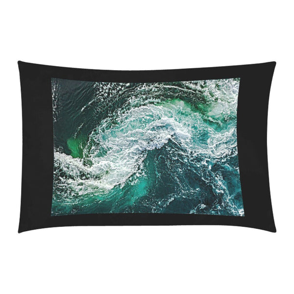 Ocean Waves Printed 3pc Bedding Set,King/Queen/Twin Duvet Cover+pillow shams,Gift for Housewarming/Anniversary/Ocean Lovers/Birthday/Grad