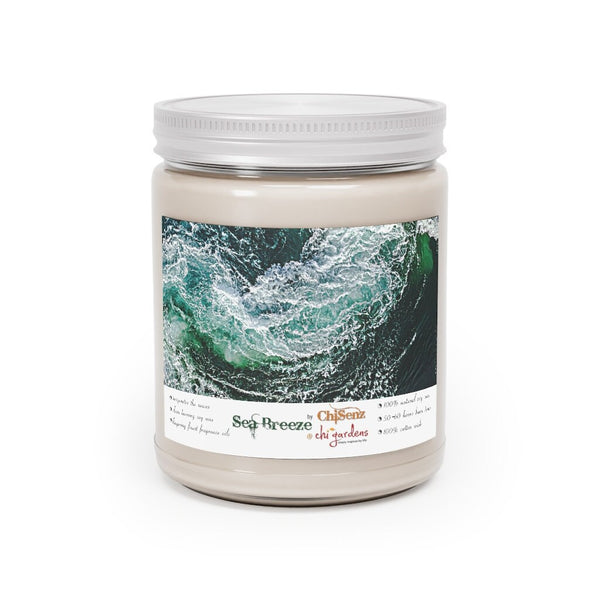 7.5oz Sea Breeze Scent Soy Wax Candle,Lasting Aromatherapy Pampering Gift for Housewarming/Graduation/Christmas/Halloween/Birthday/Bath Gift