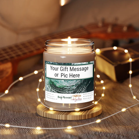 7.5oz Sea Breeze Scent Soy Wax Candle,Lasting Aromatherapy Pampering Gift for Housewarming/Graduation/Christmas/Halloween/Birthday/Bath Gift
