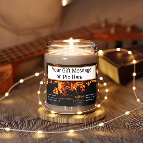 7.5oz Comfort Spice Scent Soy Wax Candle,Lasting Aromatherapy Pampering Gift for Housewarming/Graduation/Christmas/Halloween/Birthday/Bath