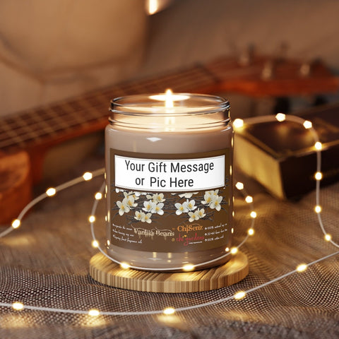 7.5oz Vanilla Beans Scent Soy Wax Candle,Lasting Aromatherapy Pampering Gift for Housewarming/Graduation/Christmas/Halloween/Birthday/Bath