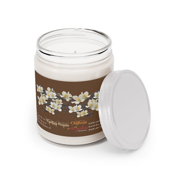 7.5oz Vanilla Beans Scent Soy Wax Candle,Lasting Aromatherapy Pampering Gift for Housewarming/Graduation/Christmas/Halloween/Birthday/Bath