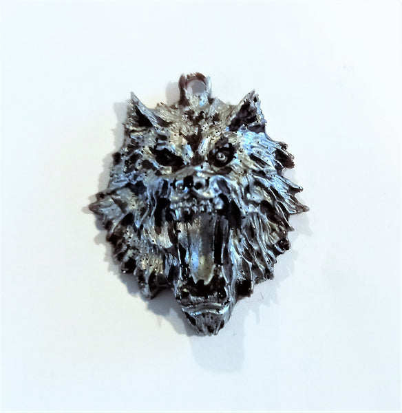 Handmade Crying Wolf Christmas Ornament/KeyChain/Magnet,Gift for Home Decor/Birthday/Xmas/New Year/Valentine/Thanksgiving/Housewarming/GOT