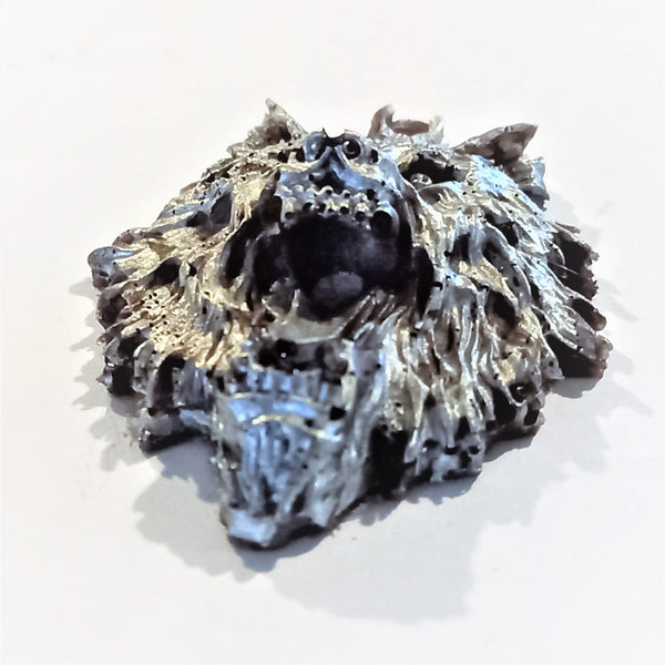 Handmade Crying Wolf Christmas Ornament/KeyChain/Magnet,Gift for Home Decor/Birthday/Xmas/New Year/Valentine/Thanksgiving/Housewarming/GOT