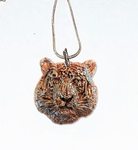Handmade Resin Bengal Tiger Pendant chain,Tiger Jewelry Gift for Birthday/Mom/Aunt/girlfriend/Christmas/Graduation/Thanksgiving,2022 Tiger