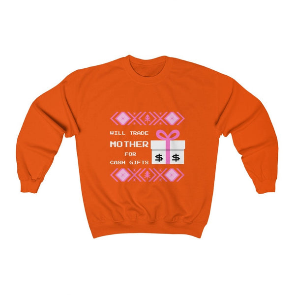 Mother jokes Ugly Sweater Unisex Crewneck Sweatshirt, Gift for Mom/Christmas/Thanksgiving/Birthday/Anniversary/Housewarming/Halloween/Grads