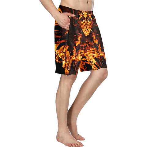 XS-5XL Fire flames Men&#39;s Shorts/Swimming Trunks,Gift for Him/Hubby/Boyfriend/Dad/Uncle/Thanksgiving/Christmas/Birthday/Graduation/Vacation