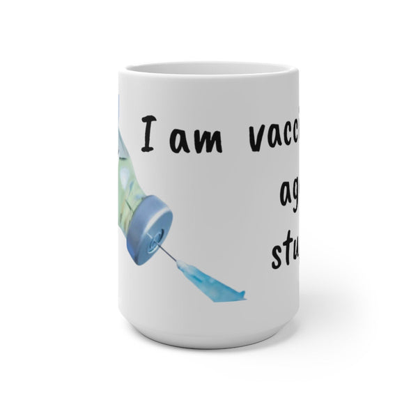 Vaccination For Stupidity Funny Mug,Sarcastic Quotes,Normal/Magic/Color Changing,Gift for Xmas/Birthday/Anniversary/Graduation/Any Occasion