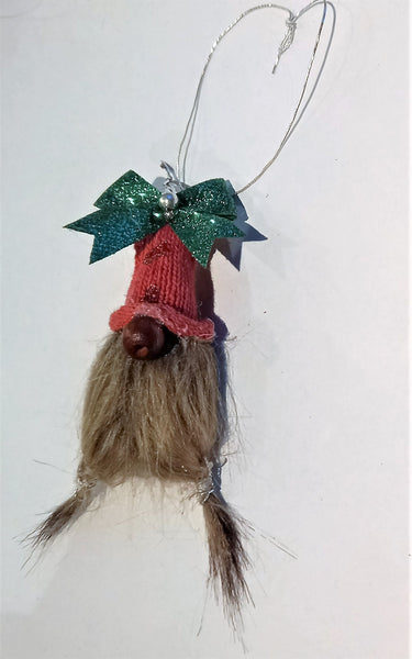 5&quot; Handmade Woolly Bearded Gnomes Christmas Decor Ornament,Gift for Christmas/Birthday/New Year/Valentine/Housewarming/Scandinavian Gnome