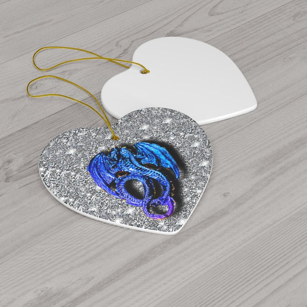 3D Ceramic Lucky Dragon Heart/Round/Star/Snowf,Gift for Graduation/Christmas/Birthday/New Year/Valentine/ThanXgiving/Housewarming/GOT Lovers