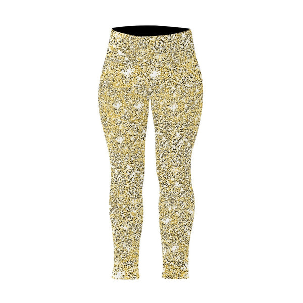 XXS-5XL Gold Sparkly High waisted Leggings,casual,gym/yoga/lounge/chillout/party wear,Christmas/Thanksgiving/Birthday/New Year/Ladies Gift