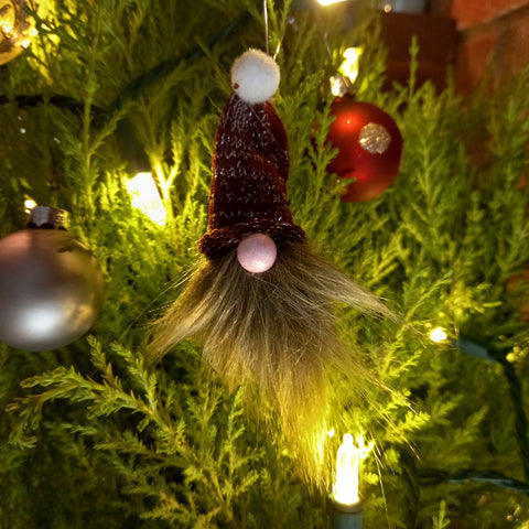 5&quot; Handmade Woolly Bearded Gnomes Christmas Decor Ornament,Gift for Christmas/Birthday/New Year/Valentine/Housewarming/Scandinavian Gnome