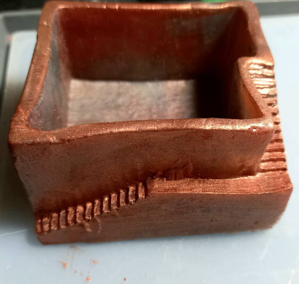 RusticCopper Zen Stairway keepsake/jewelry pot Planter|Succulent Cactus Pot|Home Decor|Housewarming|Mother Day|BirthdayGraduation/retirement