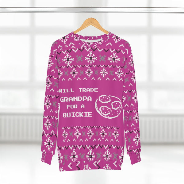 Grandpa jokes Ugly Christmas Sweater Unisex Crewneck,Gift for Christmas/Thanksgiving/Birthday/Anniversary/Housewarming/Halloween/Ugly Sweats