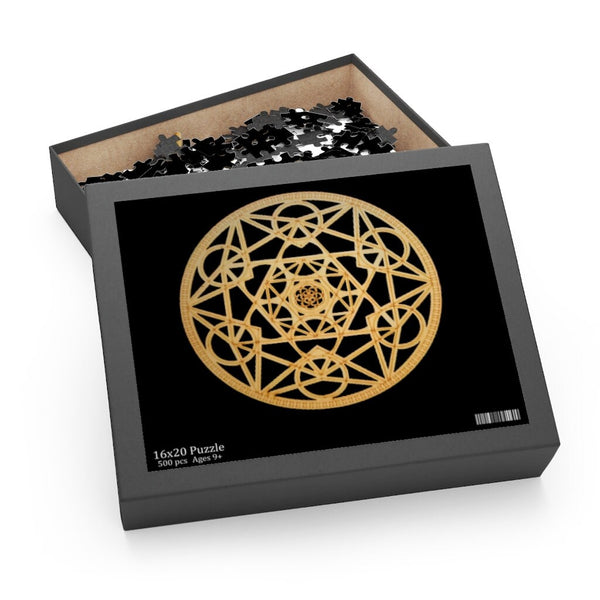 Gold-black metatron cube Puzzle,sacred geometry shape,Gift for housewarming/Birthday/Mother&#39;s day/easter/graduation/anniversary/retirement