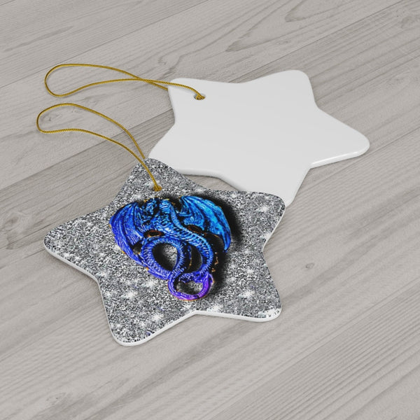 3D Ceramic Lucky Dragon Heart/Round/Star/Snowf,Gift for Graduation/Christmas/Birthday/New Year/Valentine/ThanXgiving/Housewarming/GOT Lovers