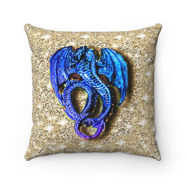3D Gold Lucky Dragon Cushion Cover, Gift for Birthday/New Year/Housewarming/Graduation/Valentine/Wedding/Couple/Halloween,GOT Dragon Lovers