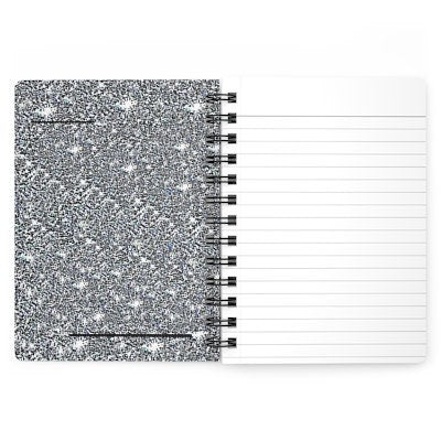2022 Silver Sparkle Spiral Bound Journal with ruled lines,Gift for New Year/graduation/birthday/back2school/diary/Easter/Journal/notebook