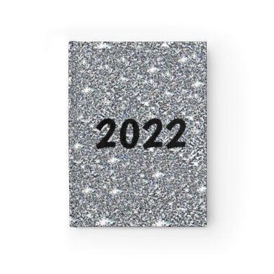 2022 Silver Sparkle Harcover Journal with ruled lines,Gift for New Year/graduation/birthday/back2school/diary/Easter/Journal/notebook