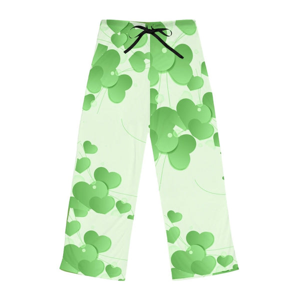 Mint Green Hearts Unisex Pajama Lounge Yoga Sleep Pants,Gift for Valentines/Anniversary/Christmas/Birthday/Graduation/Housewarming/Wedding/