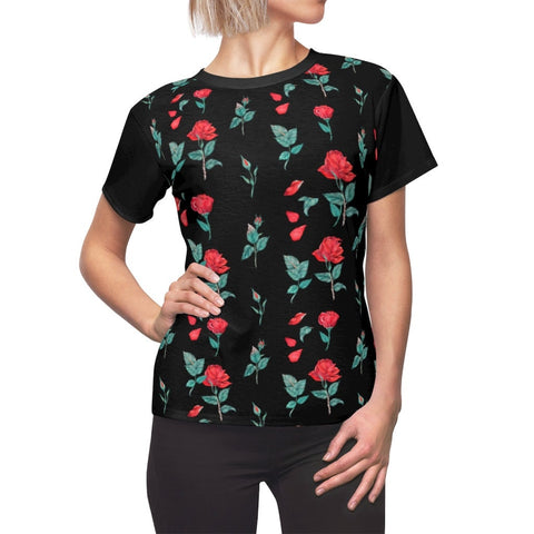 Black Red Roses Unisex t-shirts,Gift for Valentines Day/Chinese New Year,birthday/christmas/Anniversary/Mothers/Friends/2022 gifts