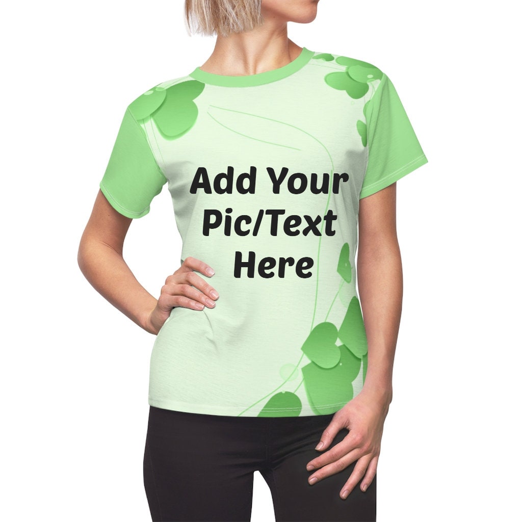 Green Mint Hearts Personalized t-shirts,Gift for Valentines Day/Chinese New Year,birthday/christmas/Anniversary/Mothers/Friends/2022 gifts
