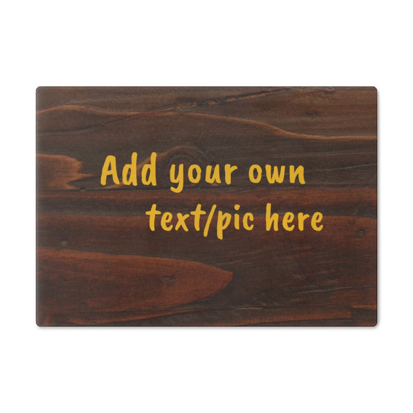 Personalized Oakwd look Glass Cutting/Cheese Board,Kitchen quote,Gift for Valentine/Housewarming/Birthday/Anniversary/Graduation/Mothers Day