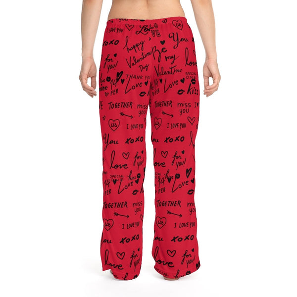 Red Love Notes Unisex Pajama Lounge Yoga Sleep Pants,Gift for Valentines/Anniversary/Christmas/Birthday/Graduation/Housewarming/Wedding/