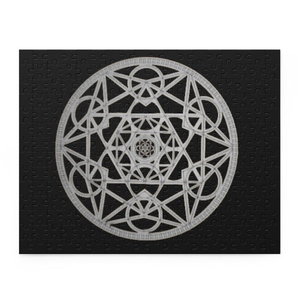 Silver-black metatron cube Puzzle,sacred geometry shape,Gift for housewarming/Birthday/Mother&#39;s day/easter/graduation/anniversary/retirement
