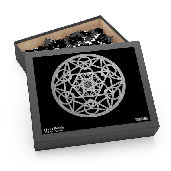 Silver-black metatron cube Puzzle,sacred geometry shape,Gift for housewarming/Birthday/Mother&#39;s day/easter/graduation/anniversary/retirement