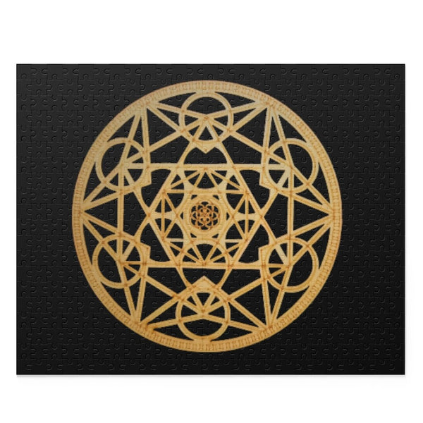 Gold-black metatron cube Puzzle,sacred geometry shape,Gift for housewarming/Birthday/Mother&#39;s day/easter/graduation/anniversary/retirement
