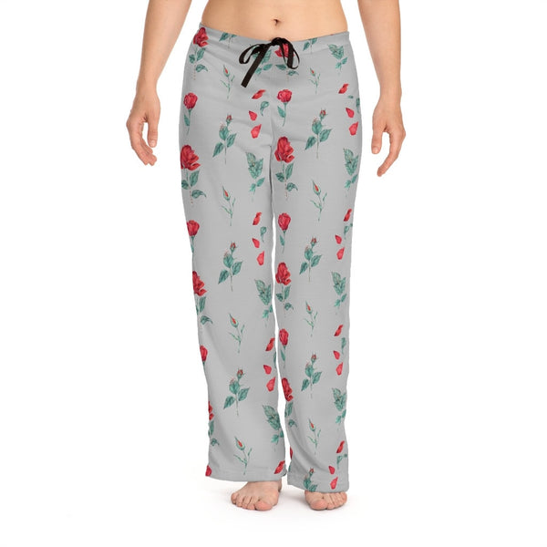 Black Red Roses Unisex Pajama Lounge Yoga Sleep Pants,Gift for Valentines/Anniversary/Christmas/Birthday/Graduation/Housewarming/Wedding/