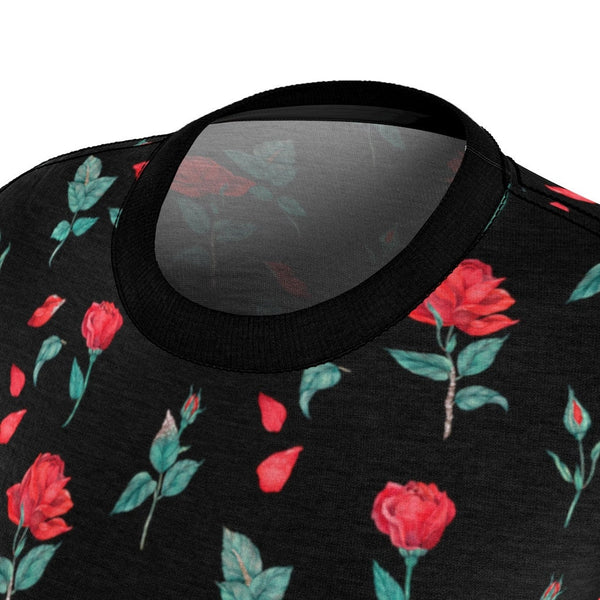 Black Red Roses Unisex t-shirts,Gift for Valentines Day/Chinese New Year,birthday/christmas/Anniversary/Mothers/Friends/2022 gifts