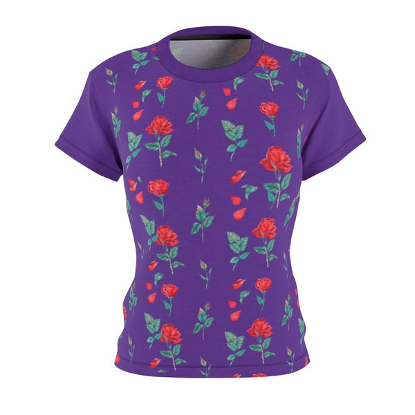 Purple Red Roses Unisex t-shirts,Gift for Valentines Day/Chinese New Year,birthday/christmas/Anniversary/Mothers/Friends/2022 gifts