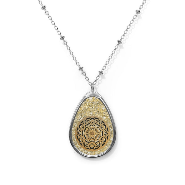 Gold/Silver Metatron Cube Teardrop Silver Pendant/Necklace,Personalized Gift for Valentines/Birthday/Anniversary/Spiritual/Graduate