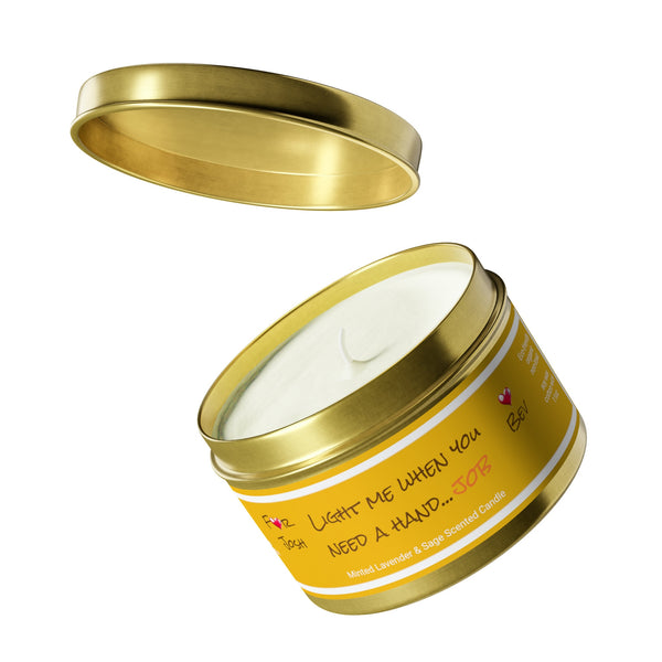 Custom Light me if you need a Hand job Tin Candle Valentine Day gift for boyfriend girlfriend,couple anniversary sexy gift,gift for husband