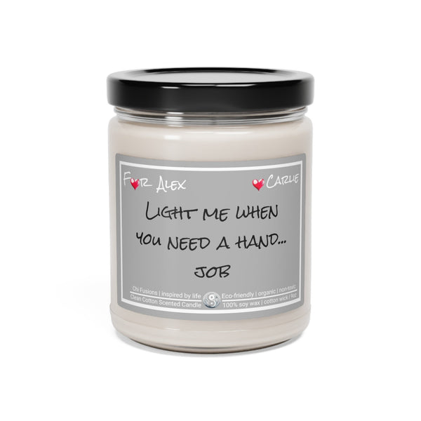 Personalized Hand Job Candle jar Funny Valentines Day gift for boyfriend girlfriend,funny handyman joke couple anniversary gift husband wife